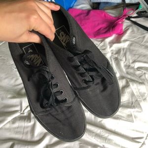 Black vans!! Barely worn